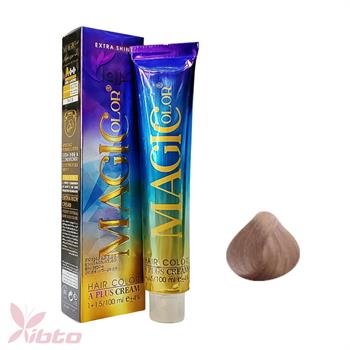 رنگ مو مجیک کالر شماره 9/8 رنگ بلوند بژ خیلی روشن 100 میل magic color