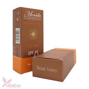 ضد آفتاب رنگی فاقد چربی SPF 25 رنگ Rose Ivory مدل Long Lasting مریدا Merida