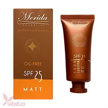 ضد آفتاب رنگی فاقد چربی SPF 25 رنگ Honey مدل Long Lasting مریدا Merida