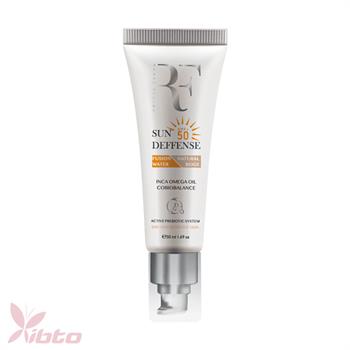 کرم ضد آفتاب پوست خشک رنگ بژ طبیعی آر اف RF SUN DEFENSE TINTED NATURAL BEIGE DRY SKN